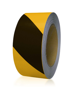 DIY Industries 25-600-2100-622 Floormark - Black and Yellow Stripe  2 in. x 100 ft.