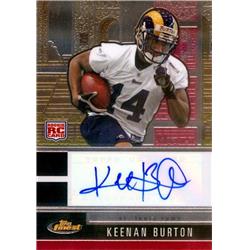 Autograph Warehouse 638307 Keenan Burton Autographed Football Card - St. Louis Rams - 2008 Topps Finest Rookie No.132