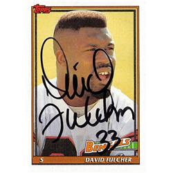 Autograph Warehouse 638068 David Fulcher Autographed Football Card - Cincinnati Bengals - 1991 Topps No.250