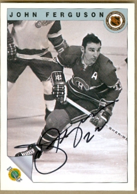 Autograph Warehouse 24575 John Ferguson Autographed Hockey Card Montreal Canadiens