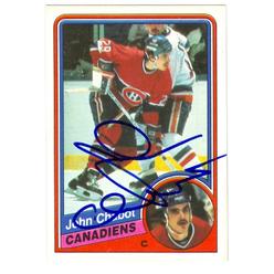Autograph Warehouse 24612 John Chabot Autographed Hockey Card Montreal Canadiens