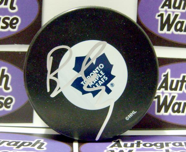Autograph Warehouse 11382 Bryan Mccabe Autographed Hockey Puck Toronto Maple Leafs