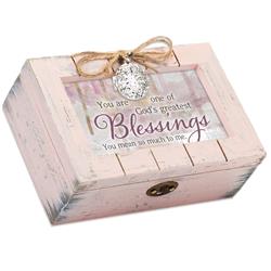 Dicksons LP54SPK Decorative Music Keepsake Box - You are One of God Greatest Blessings - 4 x 6 in.