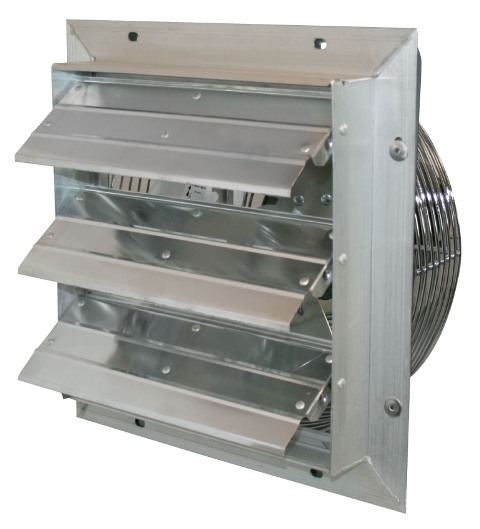 J&D Manufacturing J and D VES10C 10 In. Shutter Exhaust Fan With Cord