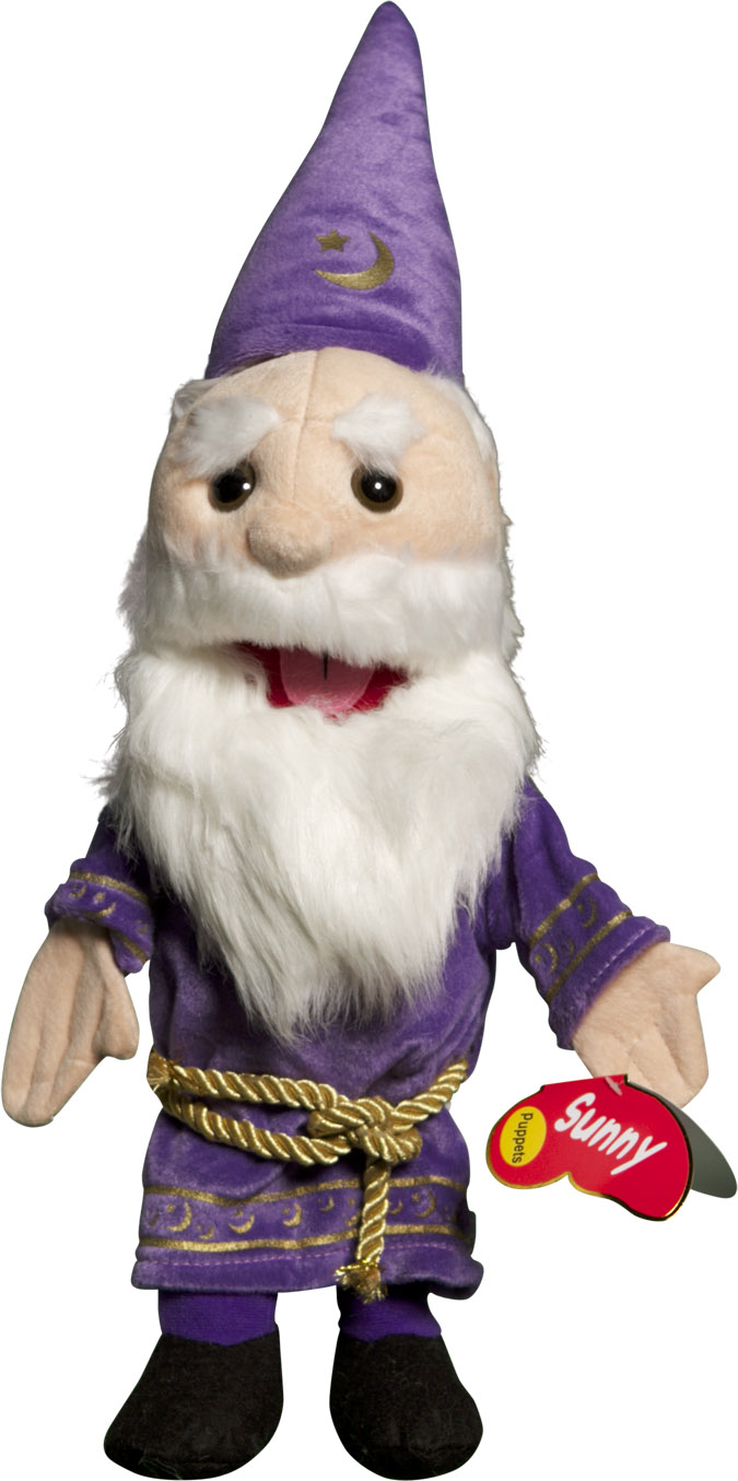 Sunny Toys GL1902 14 In. Wizard- Glove Puppet