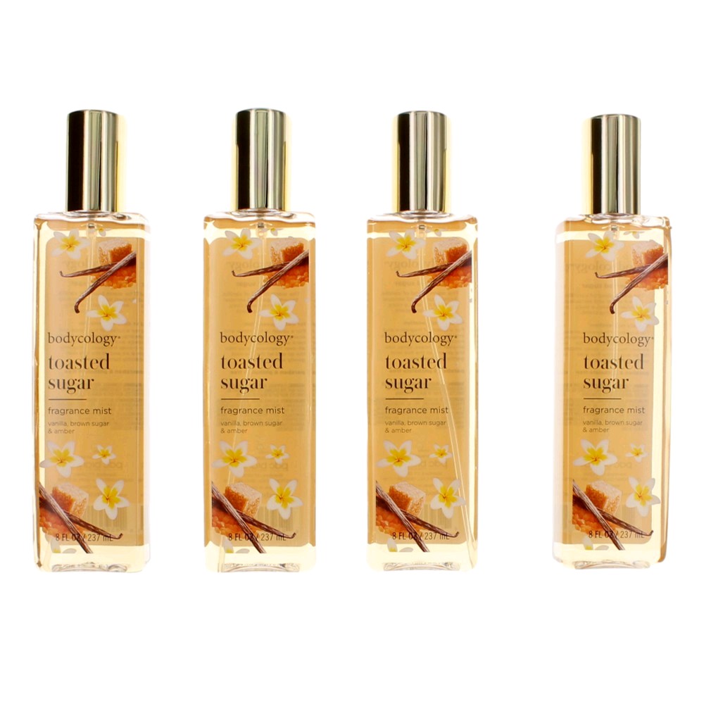 Bodycology awbcts8fm 8 oz Toasted Sugar Fragrance Mist for Women by Bodycology - Pack of 4