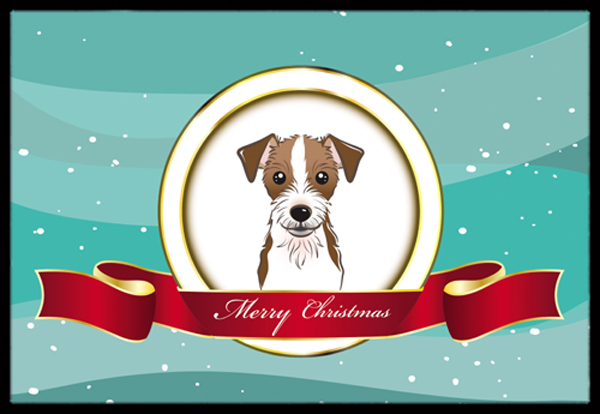 Caroline's Treasures BB1512MAT Jack Russell Terrier Merry Christmas Indoor & Outdoor Mat- 18 x 27 in.