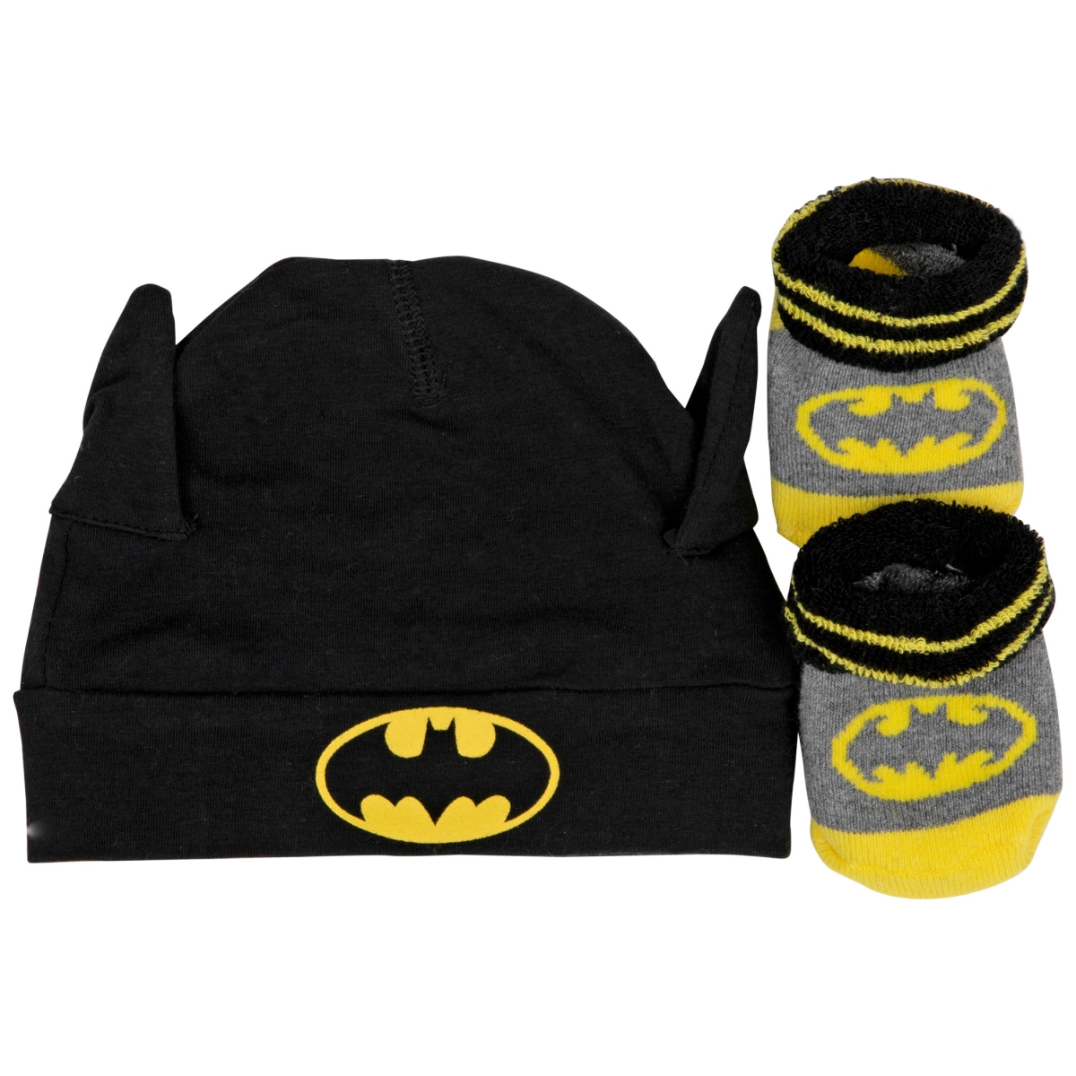 DC Comics 828522 Batman Symbol Costume Hat & Sock Set - 2 Piece