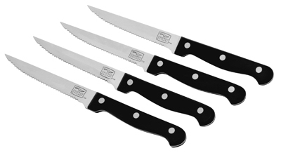 Chicago Cutlery 1094283 High Carbon Stainless Steel Steak Knife Set- 4 Piece