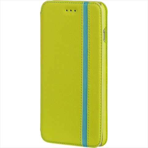 DreamWireless LPFIP6LBUSTDGRBL Apple iPhone 6 Plus Business- Green Leather With Blue Strip