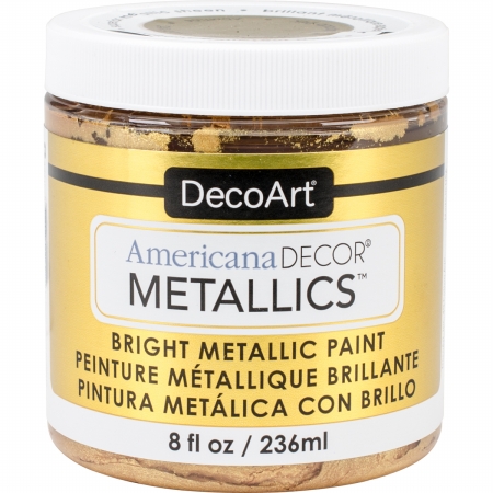 Deco Art ADMTL-04 8 oz Americana Decor Metallic Paint, 24k Gold
