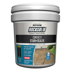 Rust-Oleum 230233 5 gal Rocksolid Concrete Stain & Sealer - High Gloss