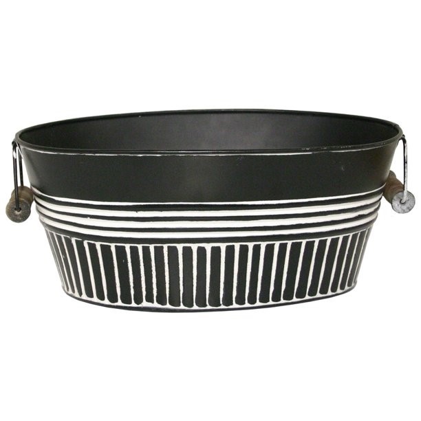 Different Person names Robert Allen 212048 14 in. Basin Planter&#44; Charcoal