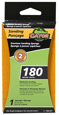Ali Industries 7365 3 x 5 x 1 in. 180 Grit Premium Jumbo Sanding Sponge