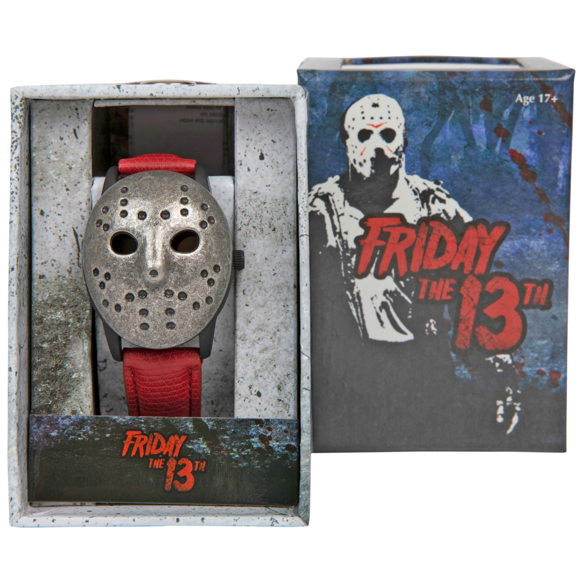Friday the 13th 834557 Friday the 13th Jason Voorhees Mask Flip-Up Watch Face Cover Watch