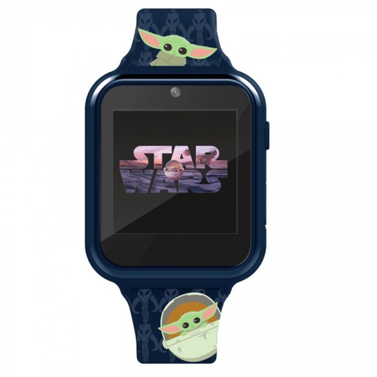 Star Wars 818360 Accutime the Child from the Mandalorian All Over Print Interactive Kids Watch, Blue