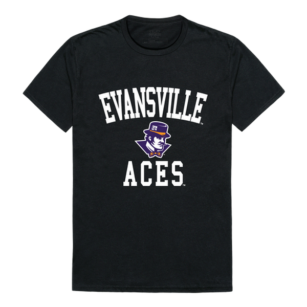 W Republic 539-424-BLK-04 University of Evansville Men Arch T-Shirt&#44; Black & White - Extra Large