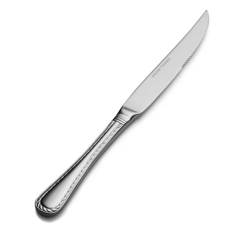 Bon Chef S415 Amore Euro Solid Handle Steak Knife, Pack of 12