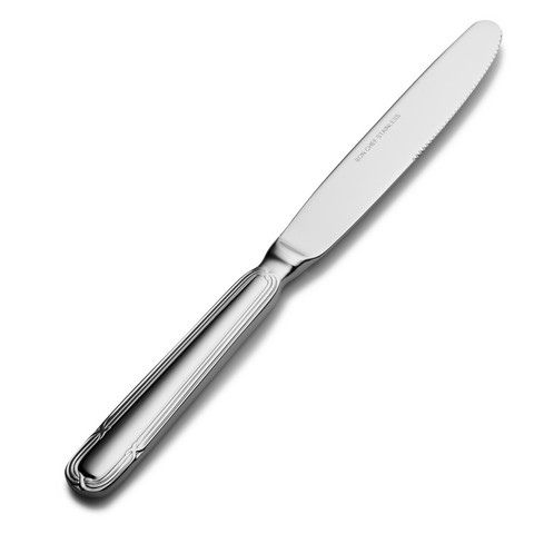Bon Chef S812 Euro Florence Solid Handle Dinner Knife, Pack of 12