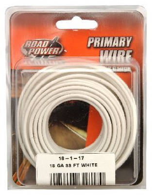 Coleman Cable 55667233 33 ft. 18 Gauge Primary Wire - White