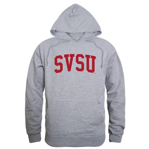 W Republic 503-373-HGY-03 Saginaw Valley State University Game Day Hoodie, Heather Grey - Large