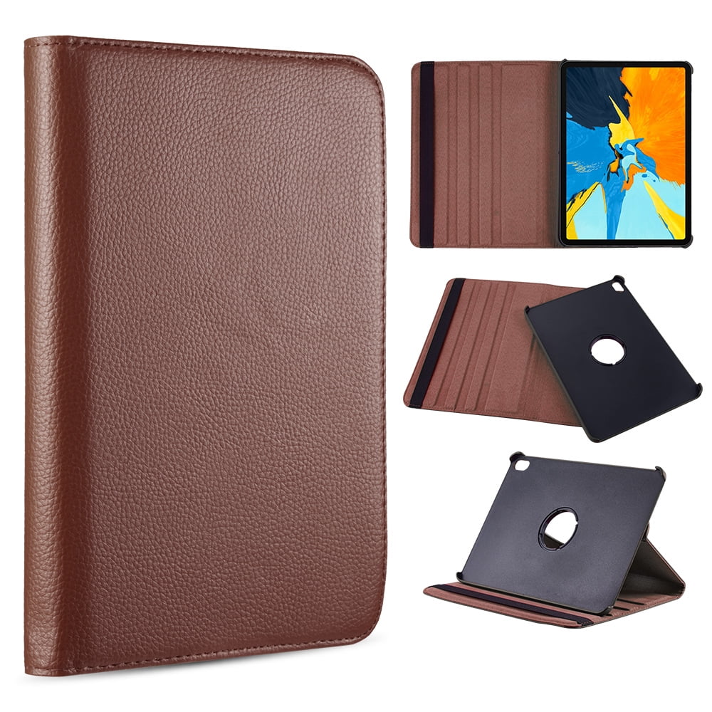 IPHONE LPFIDPRO129-ROT4-BR Rotation Stand Tablet Folio Cover for iPad Pro 12.9 - Brown