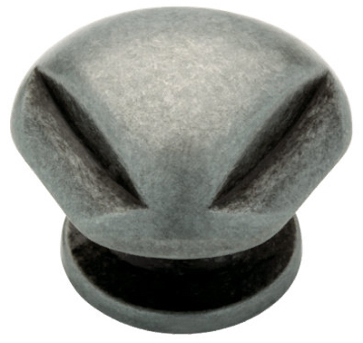 Liberty Hardware 62933AP Pewter Triangle Top Cabinet Knob - 1.25 in.