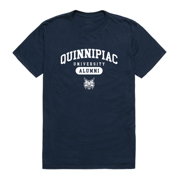 W Republic 559-365-NVY-02 Men Quinnipiac Bobcats Alumni T-Shirt, Navy - Medium