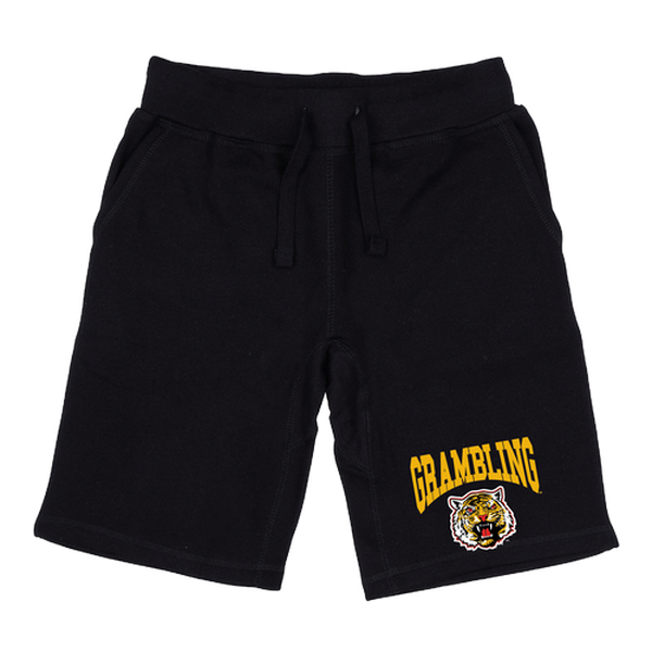 W Republic 567-170-BLK-02 Men Grambling State Tigers Premium Shorts, Black - Medium