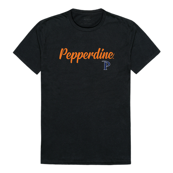 W Republic 554-196-BLK-05 Men Pepperdine Waves Script T-Shirt, Black - 2XL