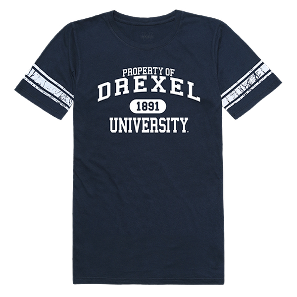 W Republic 533-215-NVY-05 Drexel University Women Property T-Shirt, Navy - 2XL