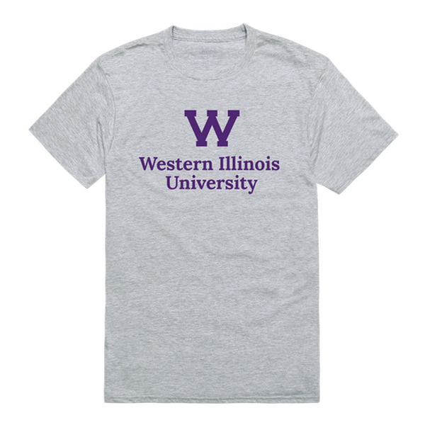 W Republic 516-405-HGY-05 Western Illinois University Men Institutional T-Shirt, Heather Grey - 2XL