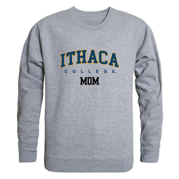 W Republic 564-316-HGY-01 Ithaca College Womens Mom Crewneck T-Shirt, Heather Gray - Small