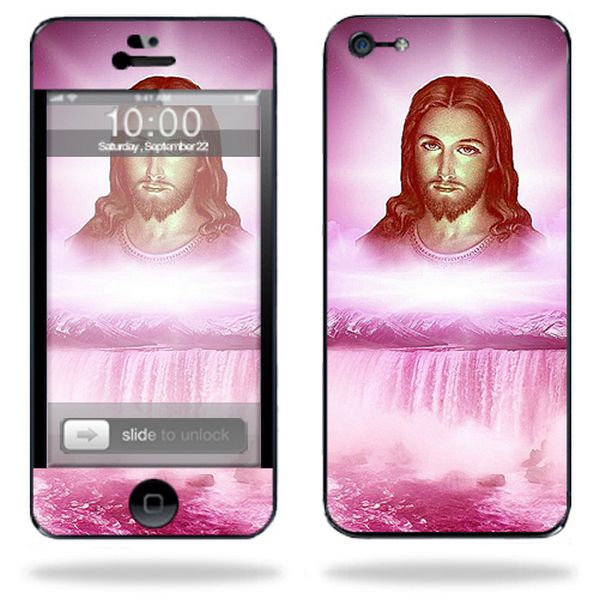 MightySkins IPHONE5-Jesus Skin Compatible with Apple iPhone 5-5s-SE 16GB 32GB 64GB Cell Phone Wrap Sticker - Jesus