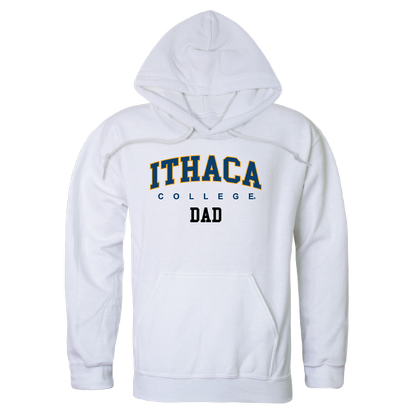 W Republic 563-316-WHT-04 Ithaca College Mens Dad Hoodie&#44; White - Extra Large