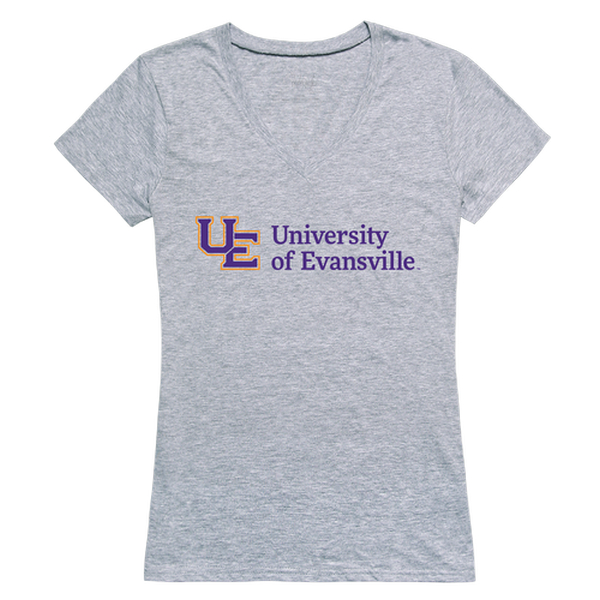 W Republic 520-424-H08-01 University of Evansville Women Seal Short Sleeve T-Shirt&#44; Heather Grey - Small