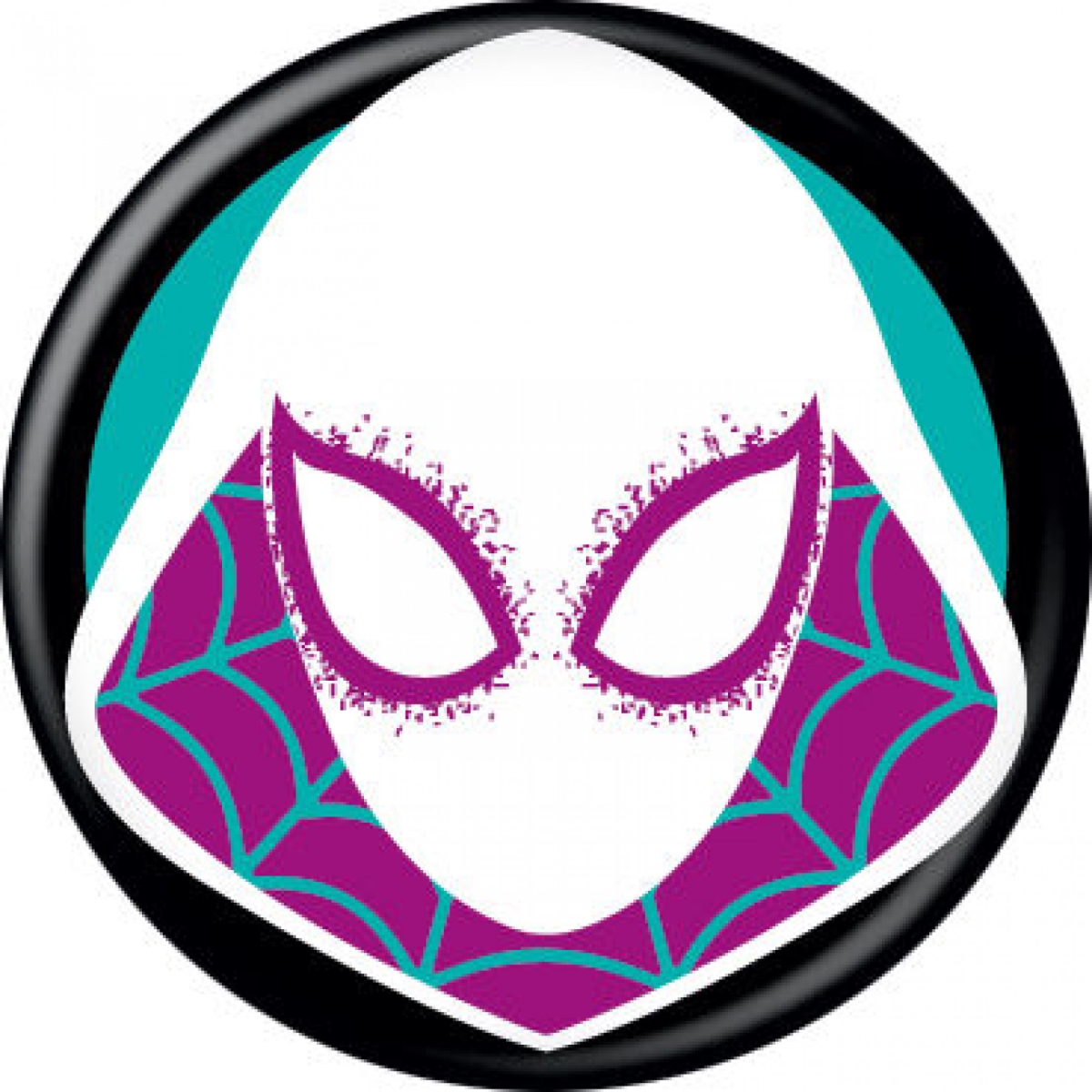 Spider-Gwen 809348 Spider-Gwen Costume Mask Button
