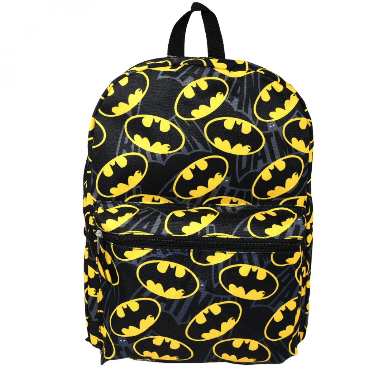 DC Comics 848599 16 in. Batman Bat Symbol All Over Print Backpack