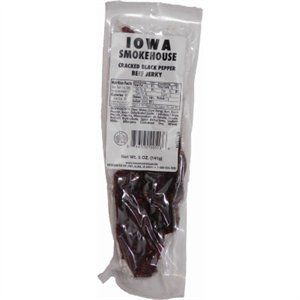 Iowa Smokehouse & Preferred Wholesale Iowa Smokehouse IS-5JP Beef Jerky, Cracked Black Pepper, 5-oz. - Quantity 1