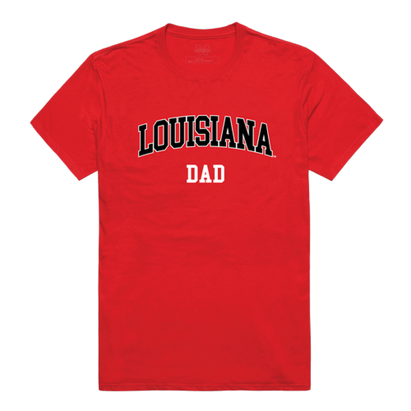 W Republic 548-189-RED-03 NCAA Louisiana Ragin Cajuns College Dad T-Shirt&#44; Red - Large