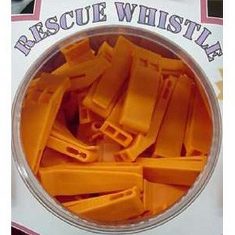 EPP W317 Orange Rescue Whistle with Clip
