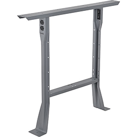 GLOBAL INDUSTRIES 319395GY Fixed 32 in. Open Leg for 36 in. Workbench, Gray
