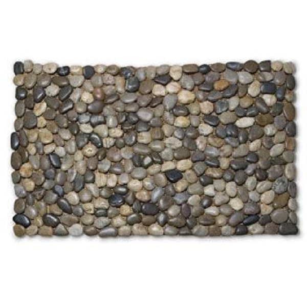 Abbott Collection AB-27-PEBBLE-MIX-LG 18 x 30 in. Rock Mat with Stones, Mixed - Large