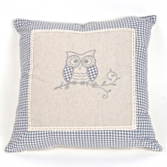 SeatSolutions Accent Decorative Linen Pillow Case - Owl