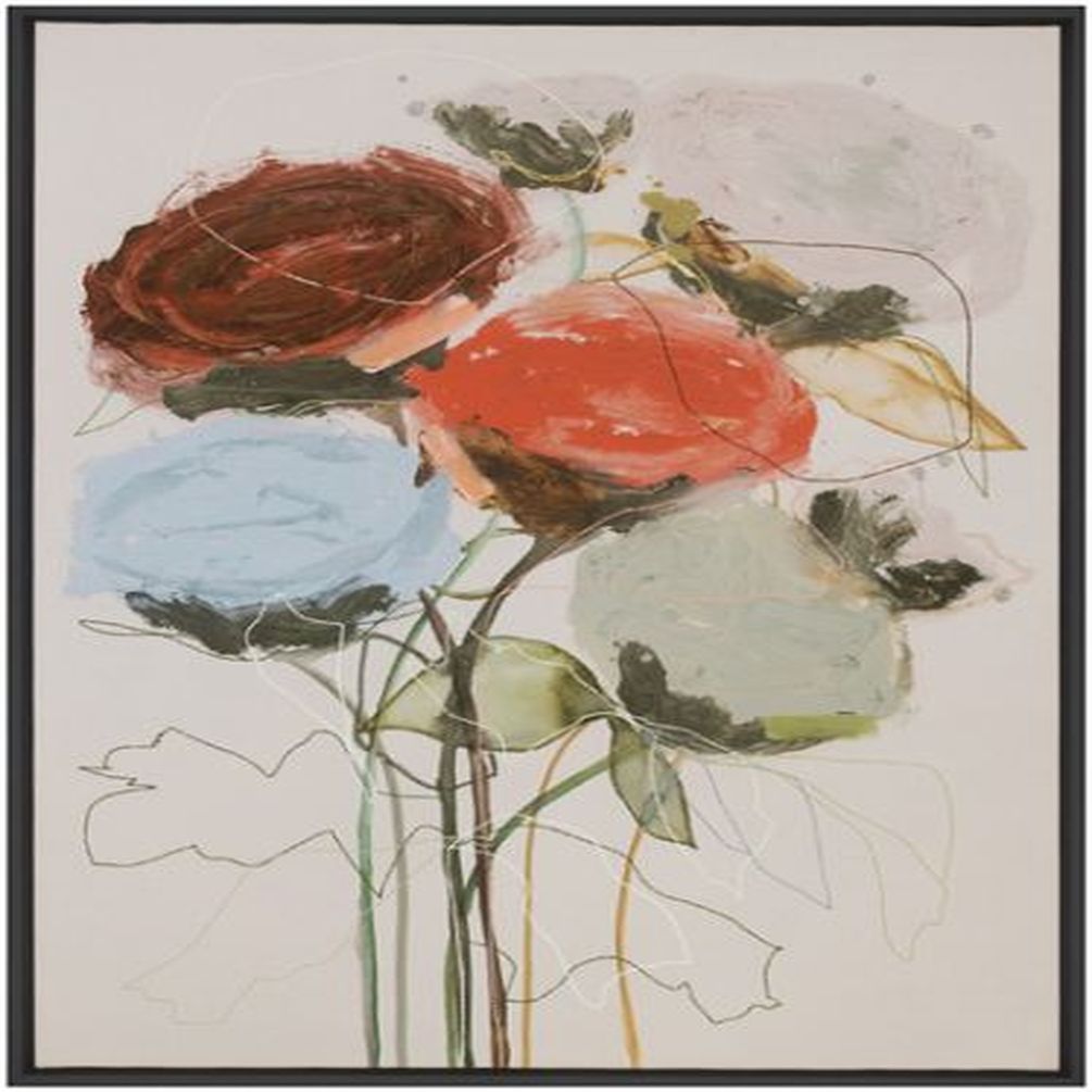 Northwood Collection NC-LEIG22A 32 x 42 in. Ranunculus Acrylic Canvas Artwork