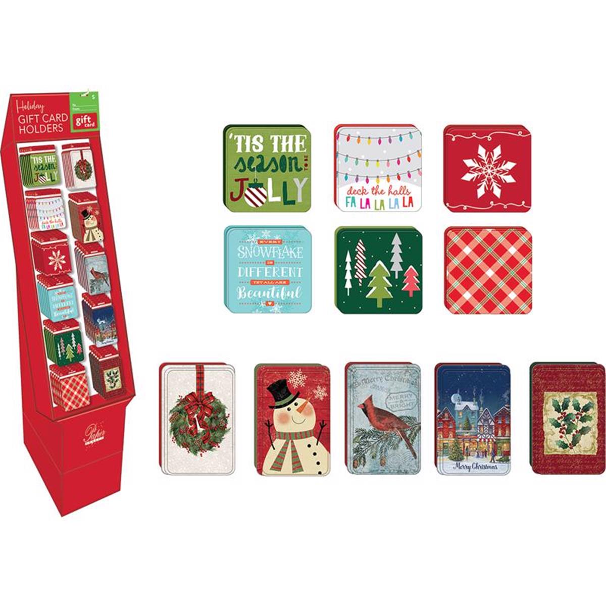 Paper Images 9080310 Christmas Gift Card Holder, MultiColor - Pack of 66