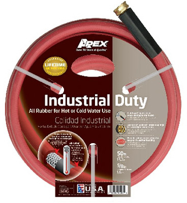 Apex Tools 8695-50 0.63 in. x 50 ft. Red Industrial Rubber Hose