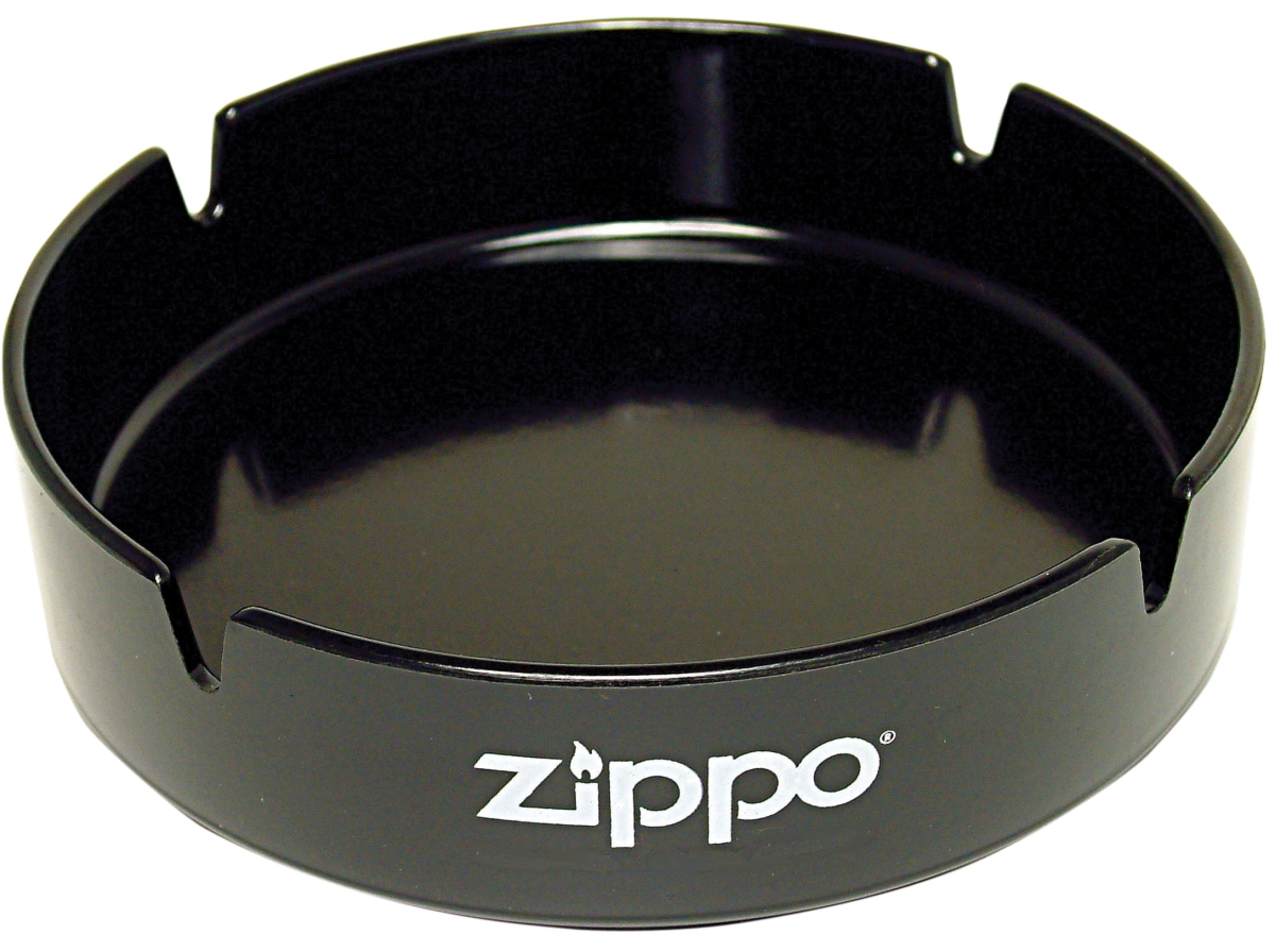 Zippo Manufacturing ZIP-ZAT 2019 Durable Ashtray with Logo, Black