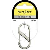 NITE IZE INC Niteize SB30311 Nite Ize S-Biner Size 2 Carry Biner - 0.87 in. - Stainless Steel - 6 - Pack