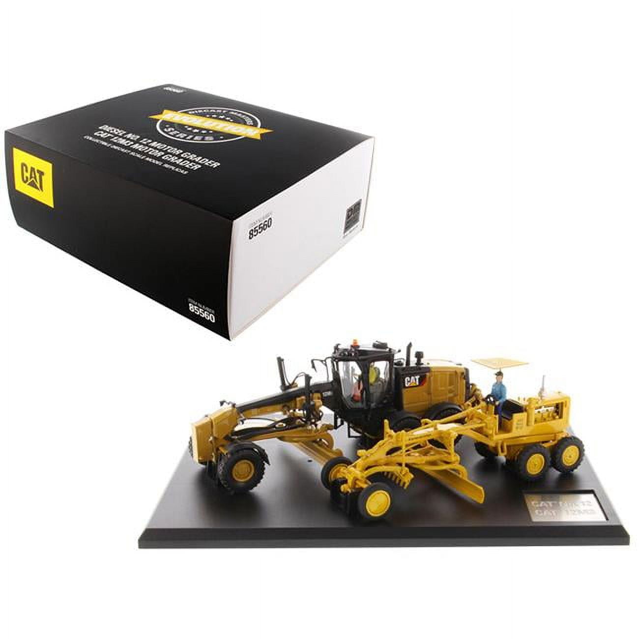 DieCast Masters 85560 1 by 50 Scale Diecast Motor Grader Circa & Current Operators Evolution Series for 1939-1959 CAT Caterpillar No 12 & 12M3 M